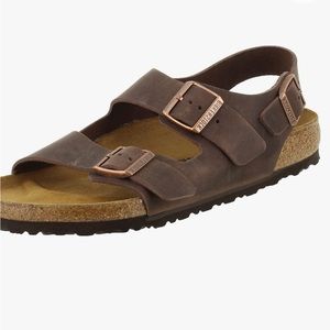 Birkenstock Milano Unisex Leather Sandal size 11 womans size 9 mens